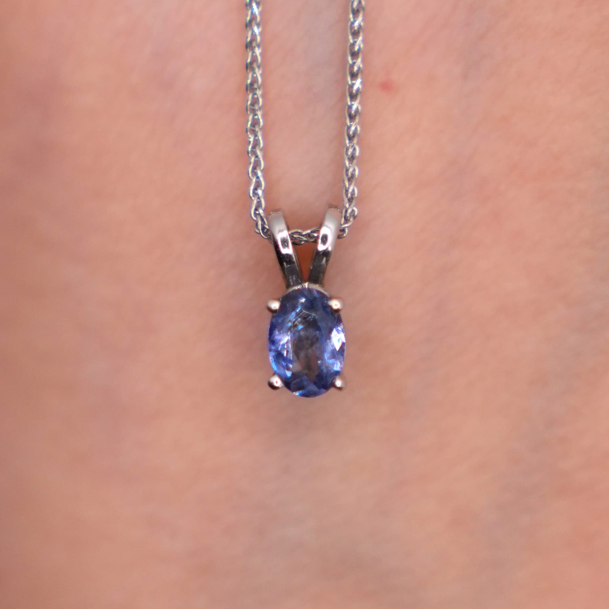 California Benitoite in Platinum - FieldCut Gems gallery photo