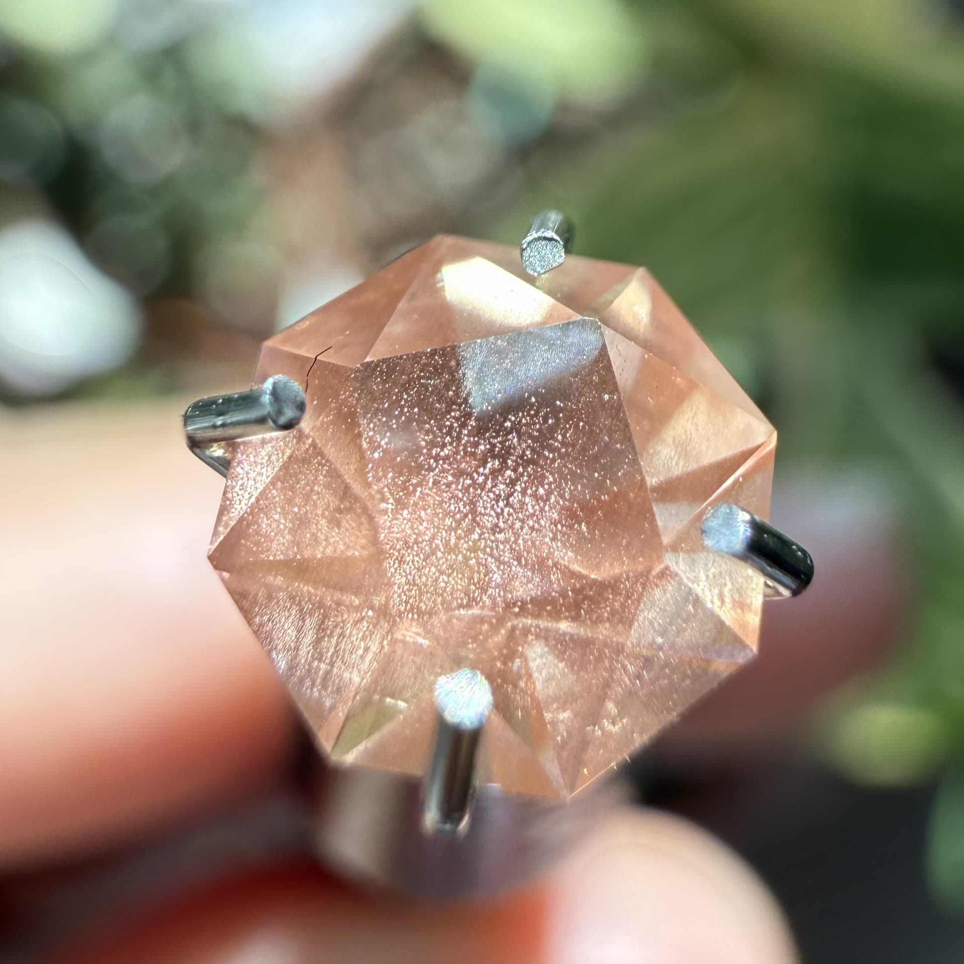 Peach Halo Sunstone