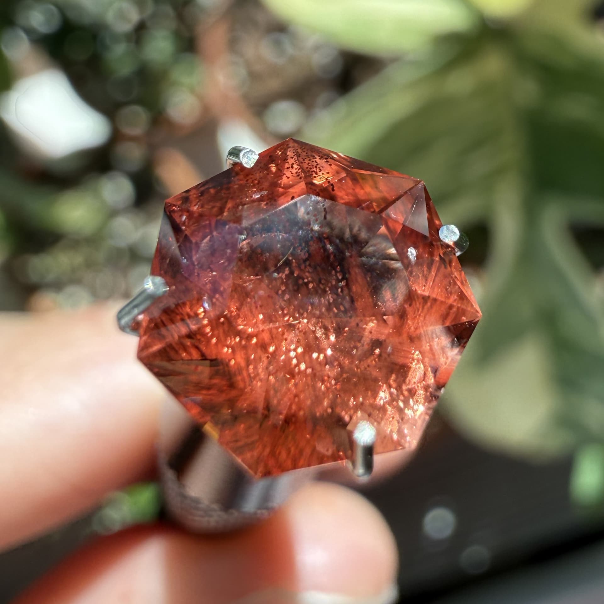 Pomegranate Glimmer Sunstone